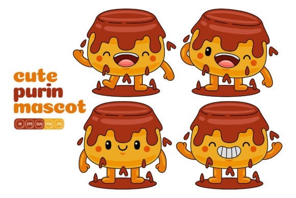 Cute Purin Mascot Vector Pack 01: A Strategic Visual Asset for Consistent Brand Storytelling