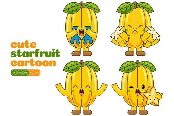Is the Cute Starfruit Mascot Vector Pack 04 Right for Your Design Toolkit?