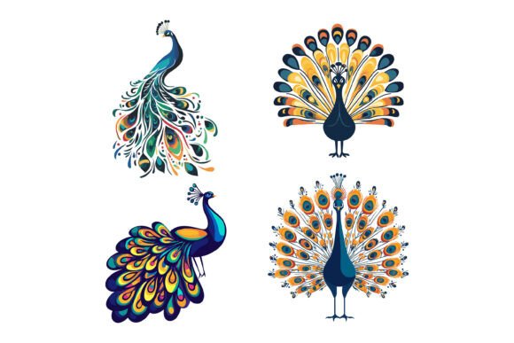 Peacocks: Elevate Design Projects with AI EPS Art