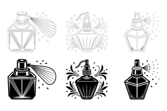 Perfume Bottles: Evaluating Pre-Made Illustration Sets for Design Projects