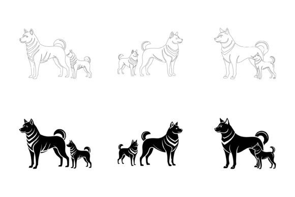 Set of Dogs: Versatile Vector Illustrations for Every Creative Project