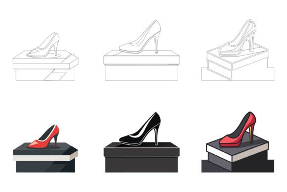 Understanding Women Shoes and Evaluating Specialized AI EPS Illustration Collections